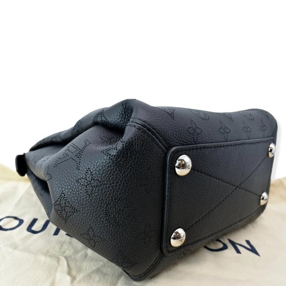 LOUIS VUITTON  Babylone Monogram Mahina Leather Chain Shoulder Bag Black - Picture 8 of 12